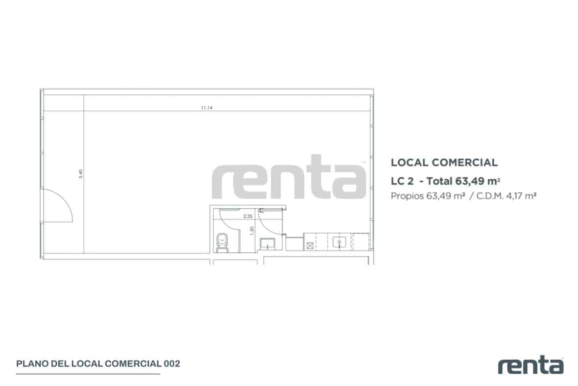 Locales Comerciales con Renta - Plano 002