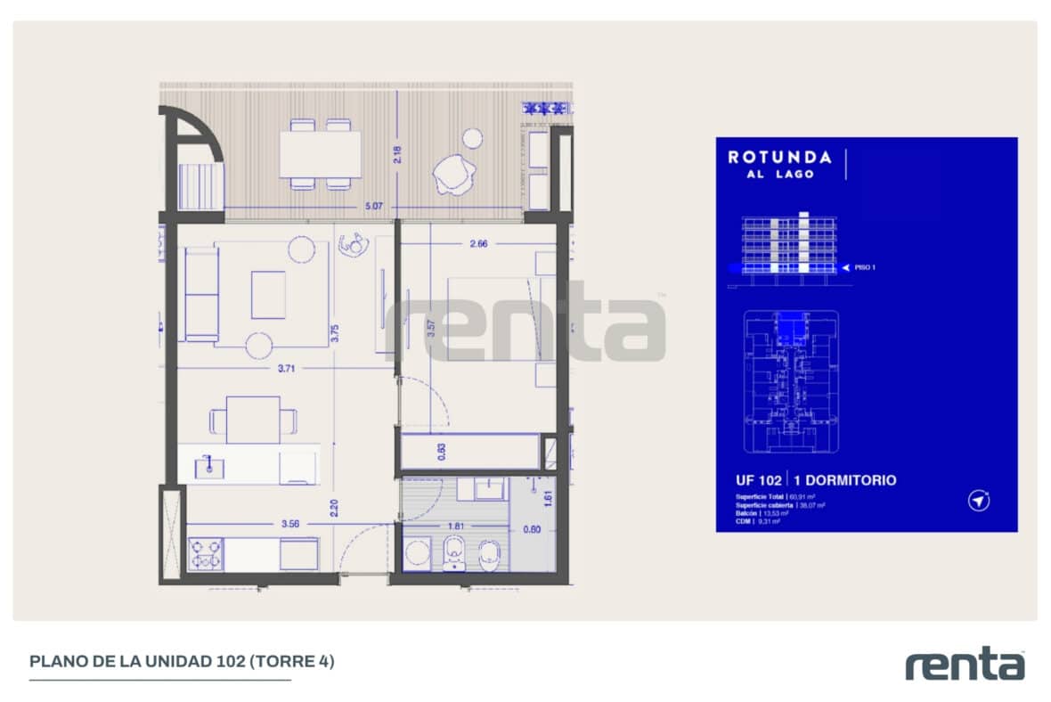 Rotunda al Lago - Planos