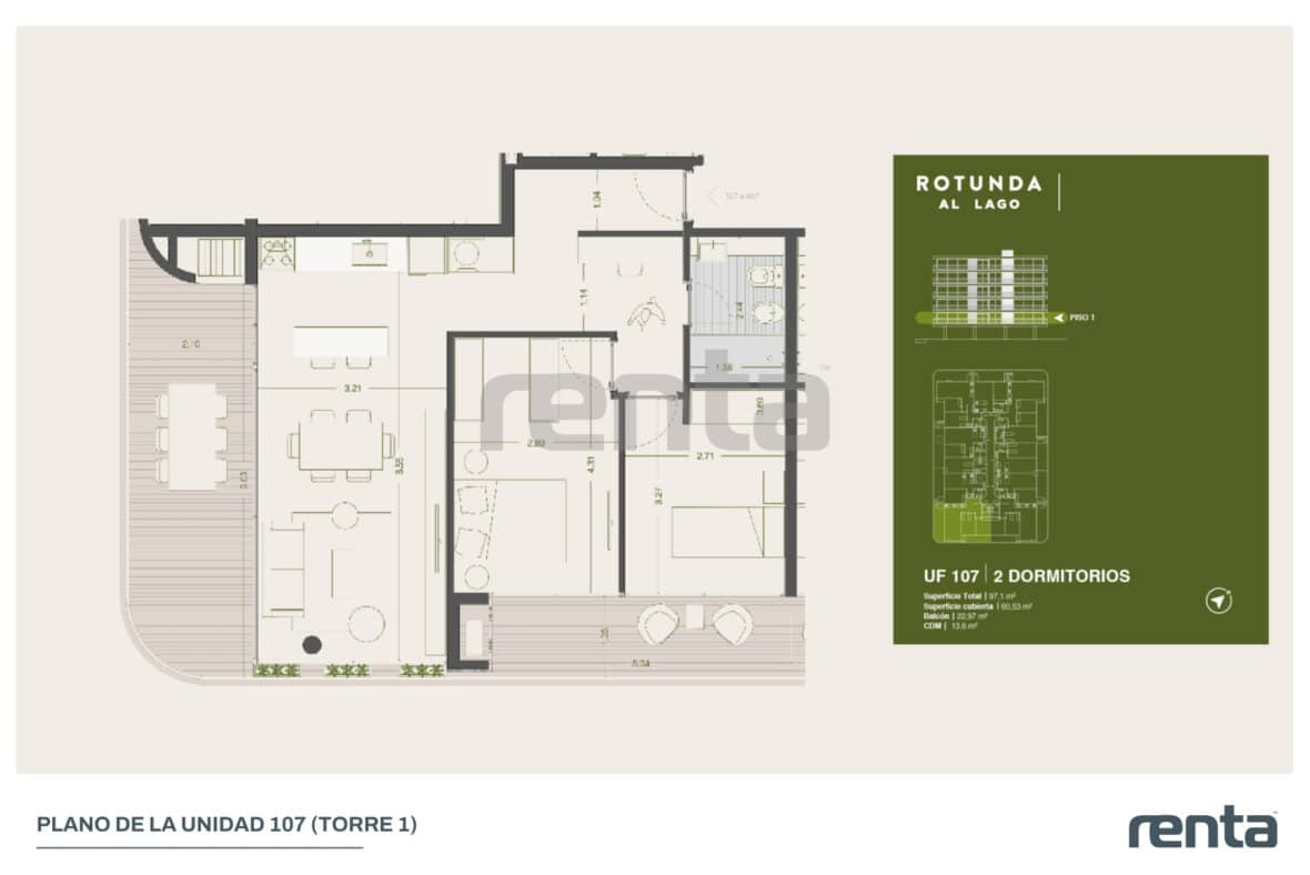 Rotunda al Lago - Planos